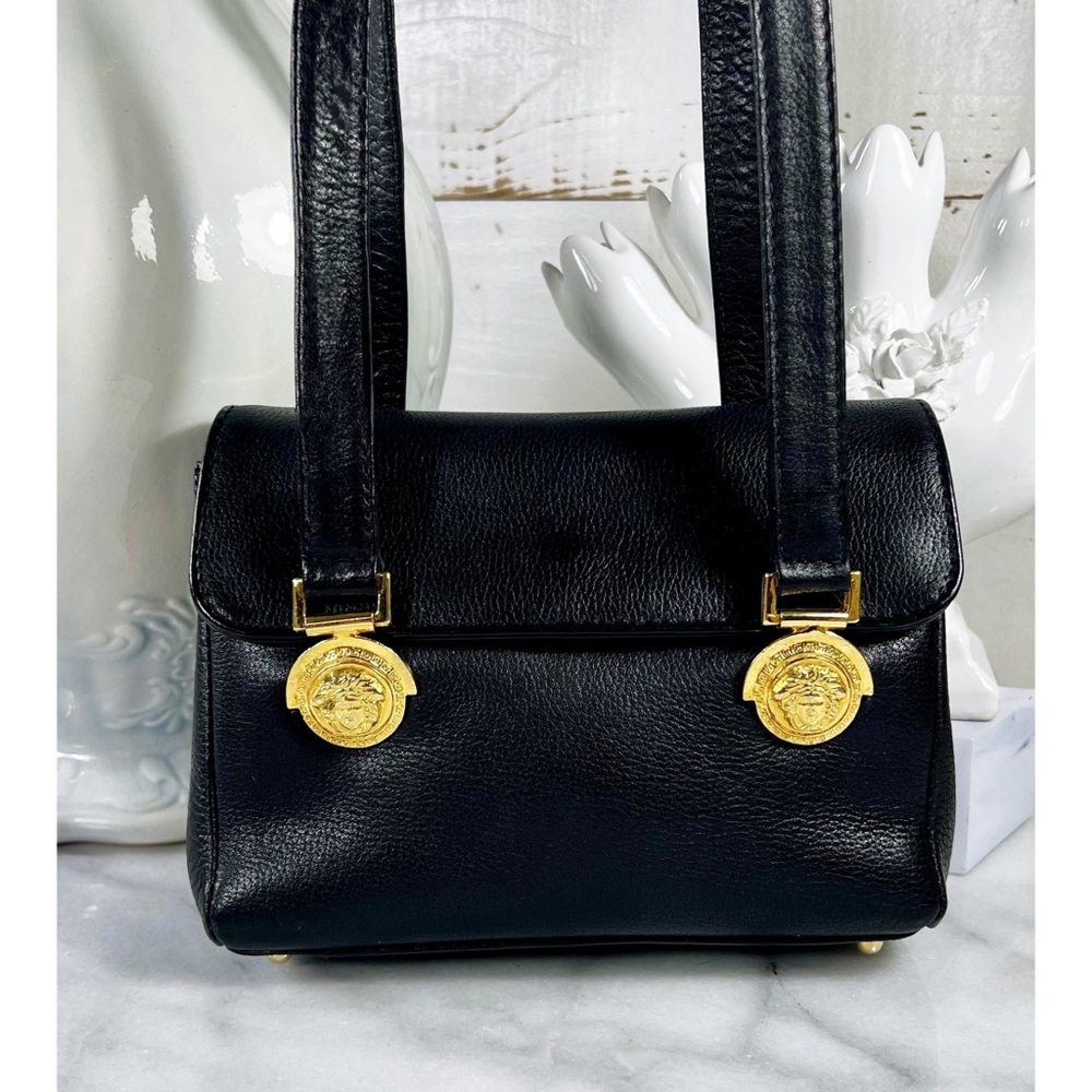 Gianni Versace Mini Leather Medusa Medallion Shoulder Bag